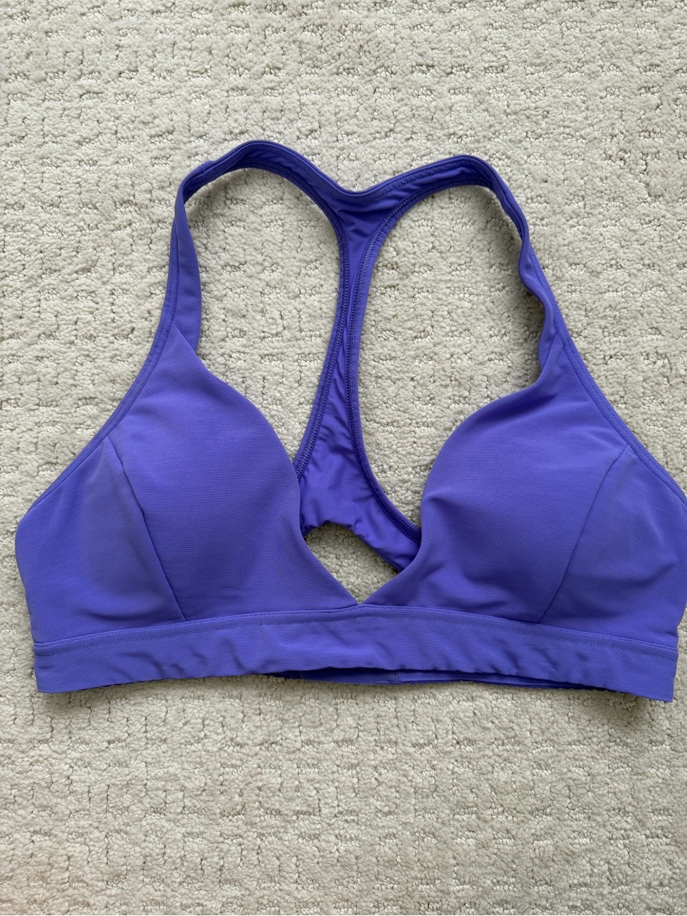 Lululemon‎ All day breeze Purple Racerback Wireless sports Bra size 8